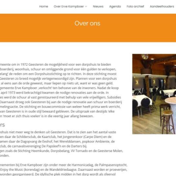 Erve Kampboer Community Website 2